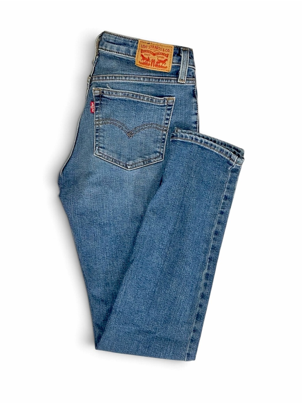 29 LEVI'S Strauss Super Low Skinny Women's Jeans Classic Blue